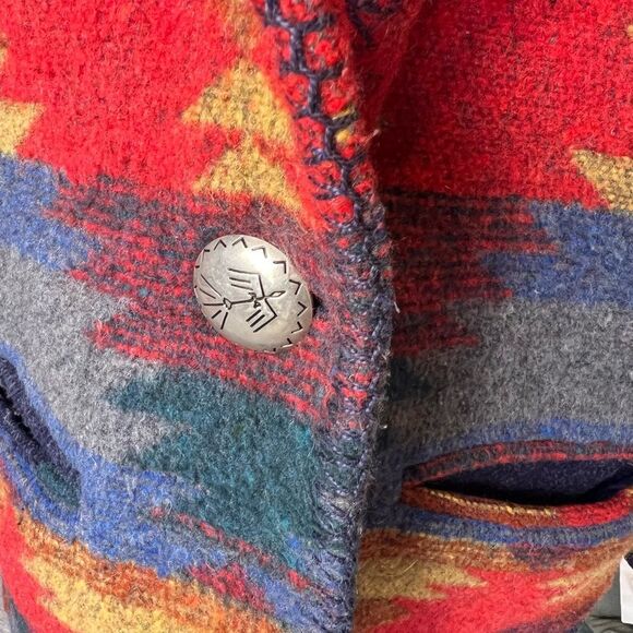 Rhonda Stark vintage southwestern wool coat size small - Picture 4 of 5